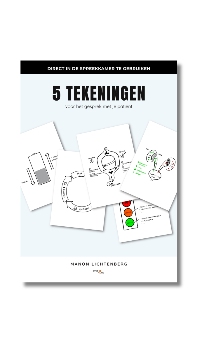 5 tekeningen in de spreekkamer